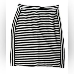 Banana Republic-size 2 skirt black & white stripe .New no tag